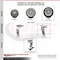Service Caster 6 Inch Rubber on Aluminum Caster Set with Ball Bearings 2 Brakes 2 Rigid SCC-20S620-RAB-TLB-2-R-2 - alternate 2